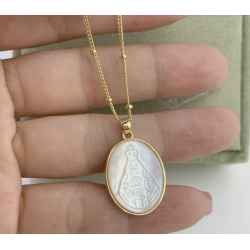 "Medalla con Cadena Virgen de los Lagos"