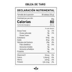 "Oblea Sin Azúcar Taro" Nochiola