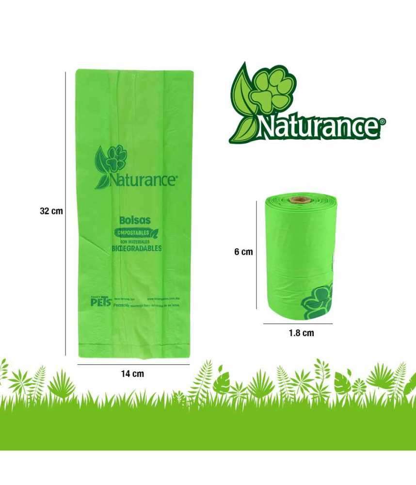 Bolsas Compostables Para Popó de Perro 120 Bolsas - Naturance