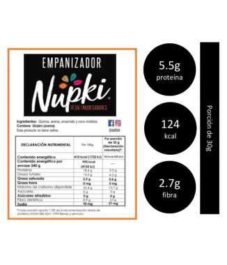 Empanizador Bajo en Sodio y Sin Pan - Nupki