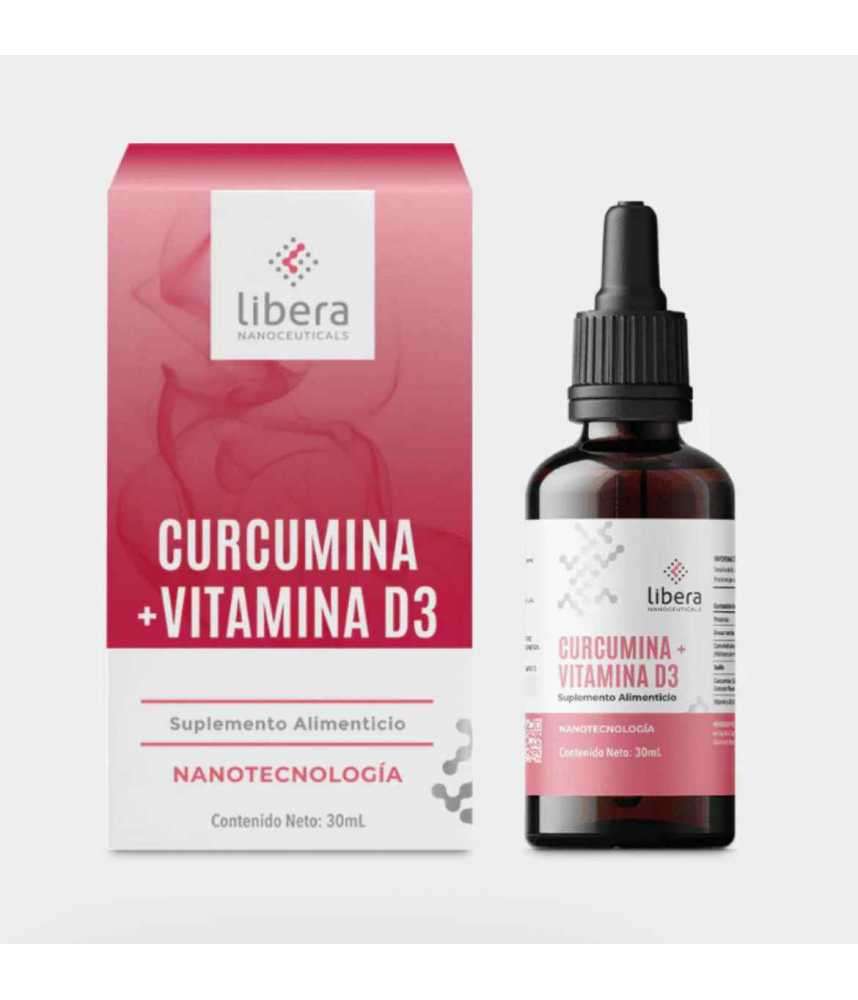 Curcumina + Vitamina D3 Nanotecnología - Libera