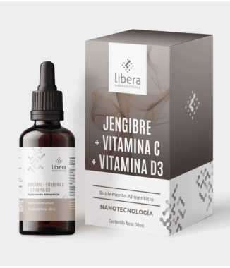 Jengibre con Vitamina C y D Nanotecnología - Libera