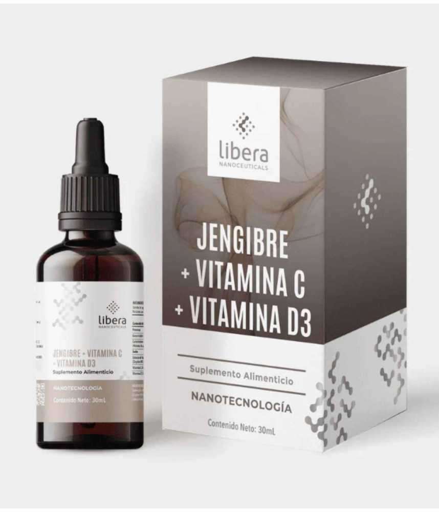 Jengibre con Vitamina C y D Nanotecnología - Libera