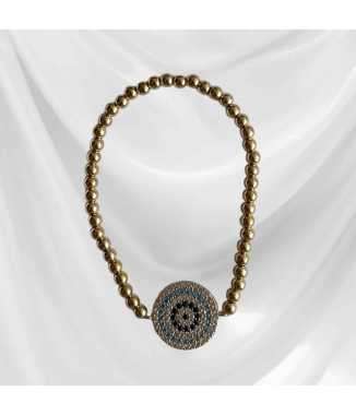 Pulsera Dorada Ojo Turco