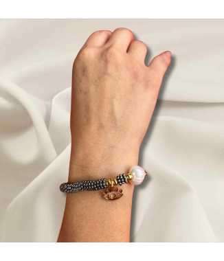 Pulsera Gris Ojo Turco