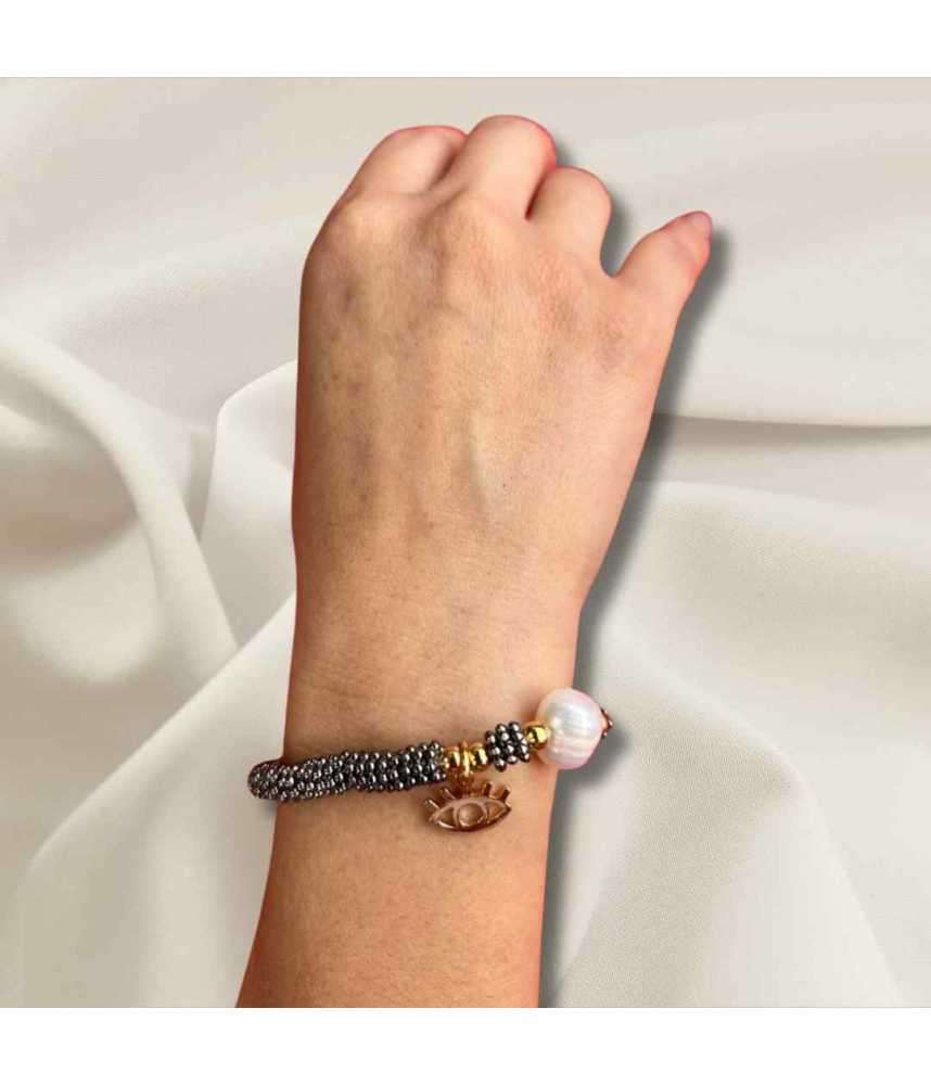 Pulsera Gris Ojo Turco