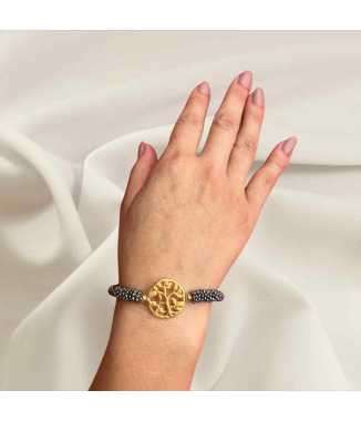 Pulsera Gris Obscuro Árbol de la Vida