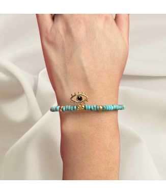 Pulsera Azul Aqua Ojo Turco