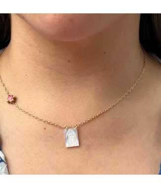 Escapulario con Cadena de Madre Perla