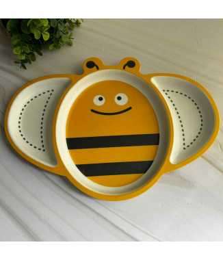 "Plato Bambú Abeja"