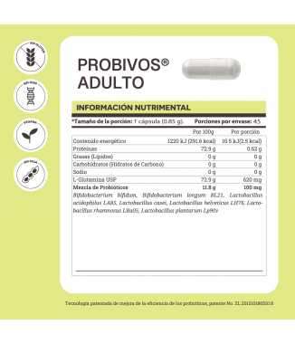 Probivos |Probíoticos Con Glutamina Para Adulto