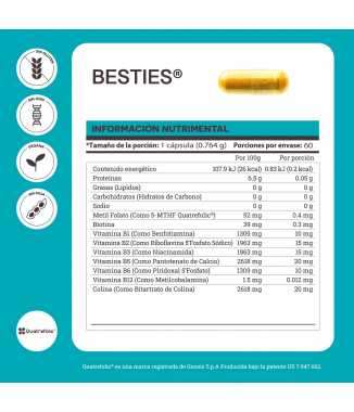 Besties / Complejo B con Folato y Vitamina B12