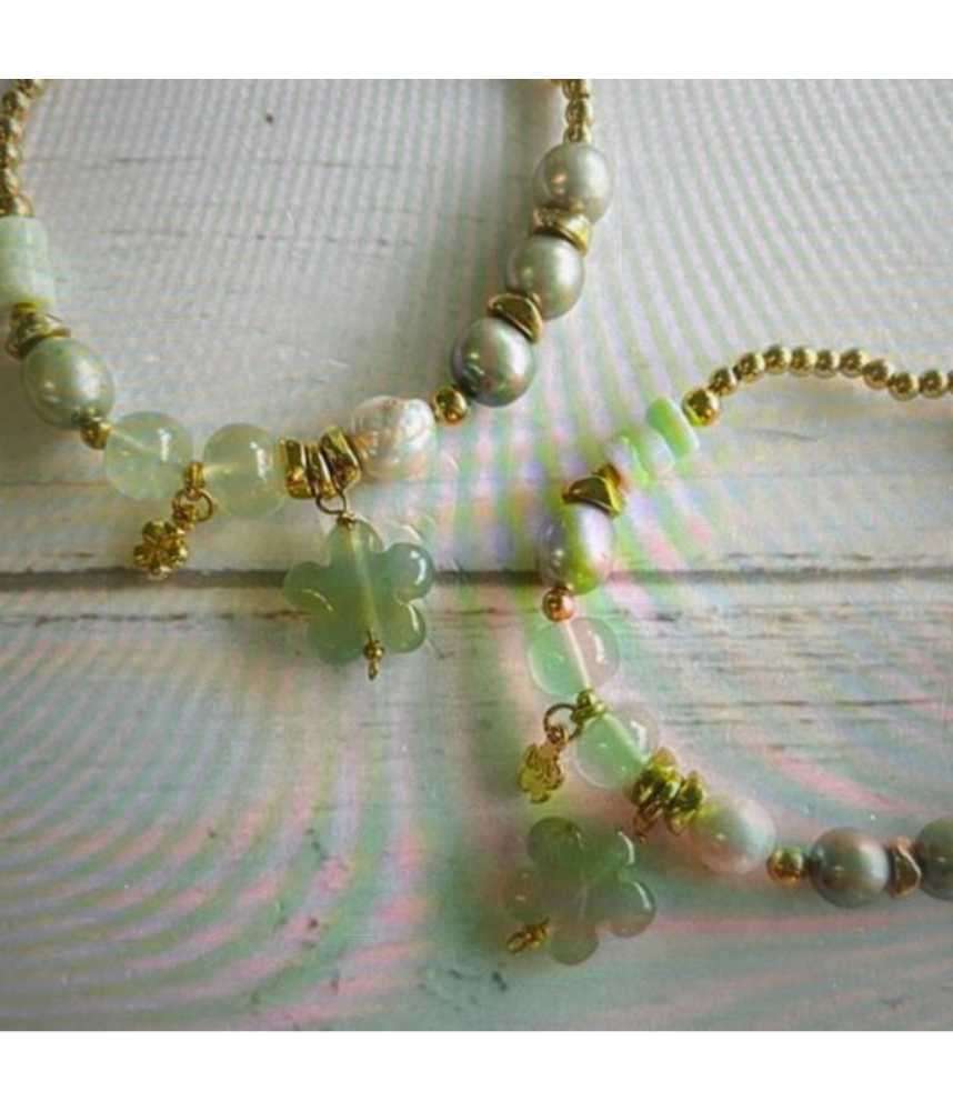 Pulsera Dorada Trébol