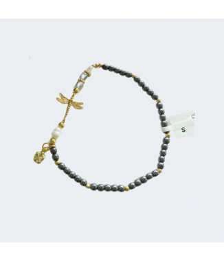 Pulsera Libélula Gris
