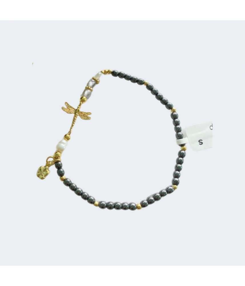 Pulsera Libélula Gris