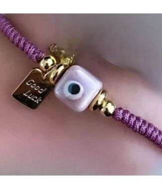 Pulsera Lila Ojo Turco