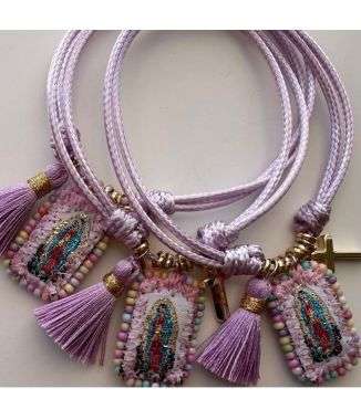 Pulsera Virgen Lila