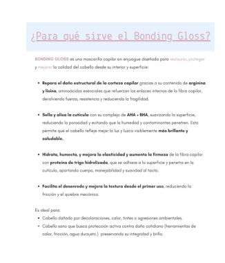 Bonding Gloss