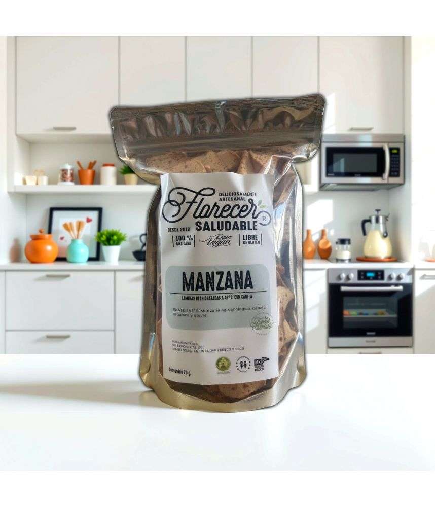 Manzana Deshidratada con Canela 🍎✨