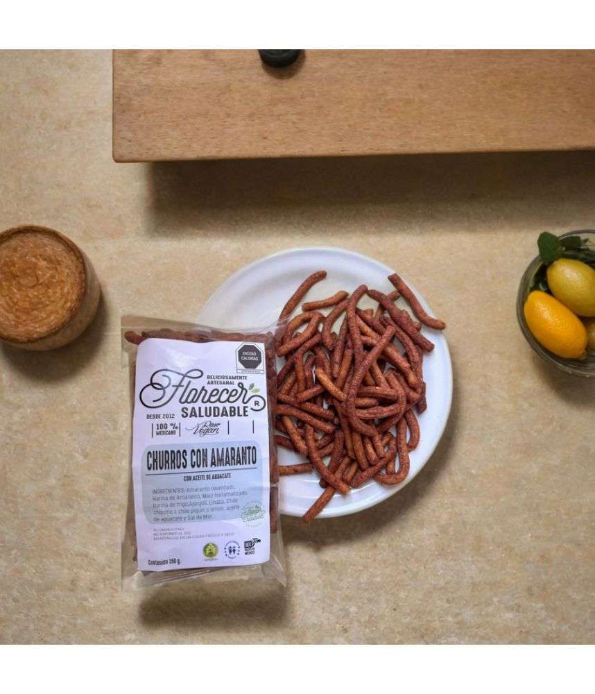 Churritos de Amaranto & Chipotle Orgánico | Con Aceite de Aguacate 🌶️✨