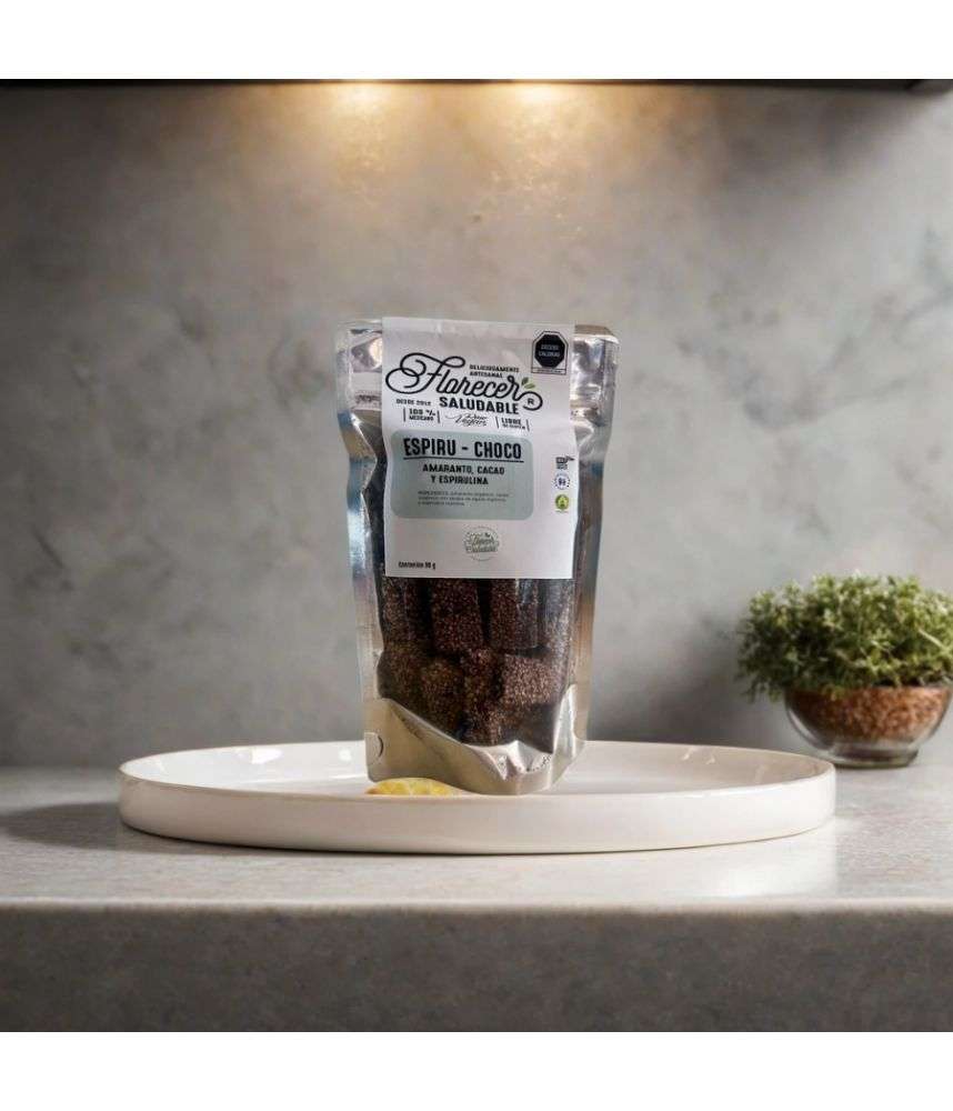 Espiruchoco Amaranto, Cacao y Espirulina – Superfood Orgánico y Sin Gluten