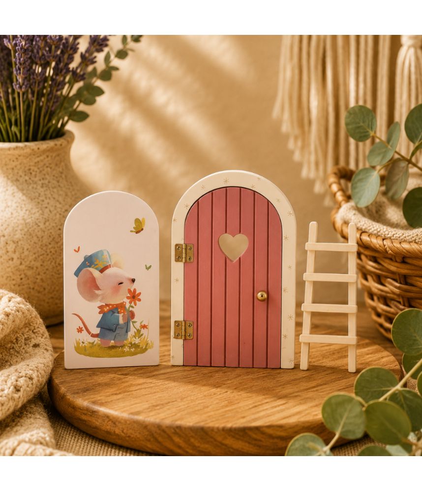 Puerta Para Hada o Ratón Pérez Color Rosa