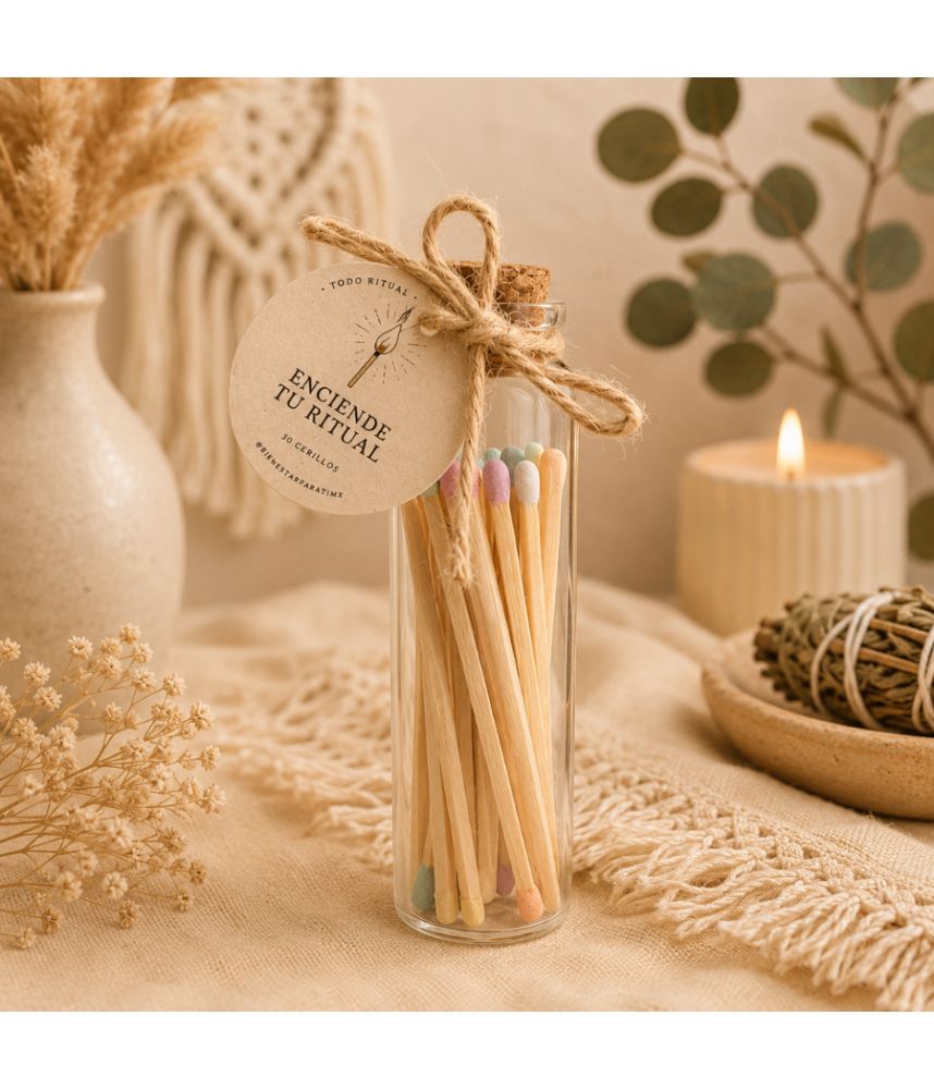Enciende tu Ritual – Cerillos de Madera Multicolor ?