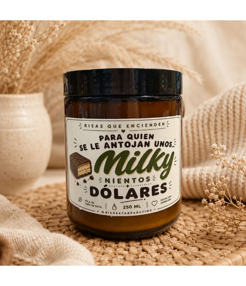 Milkynientos Dólares – Vela para Manifestar Antojos en Grande ✨