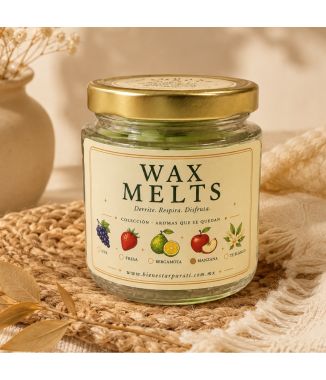 Derrite y Disfruta – Wax Melts + Quemador de Cerámica |Manzana Verde